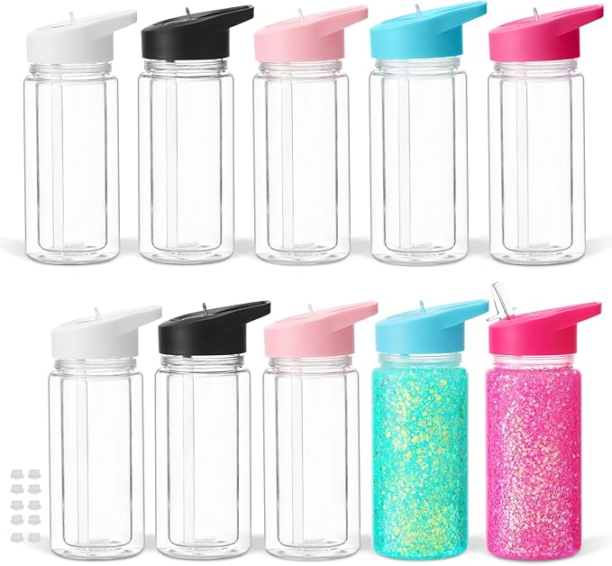 10 oz Acrylic Snowglobe Kids Cup