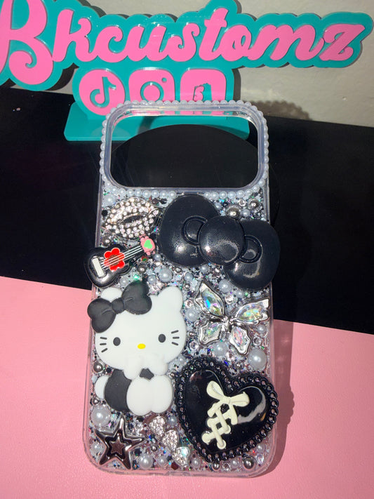 17 Pro Max Phone Case  Blk & Slvr - RTS